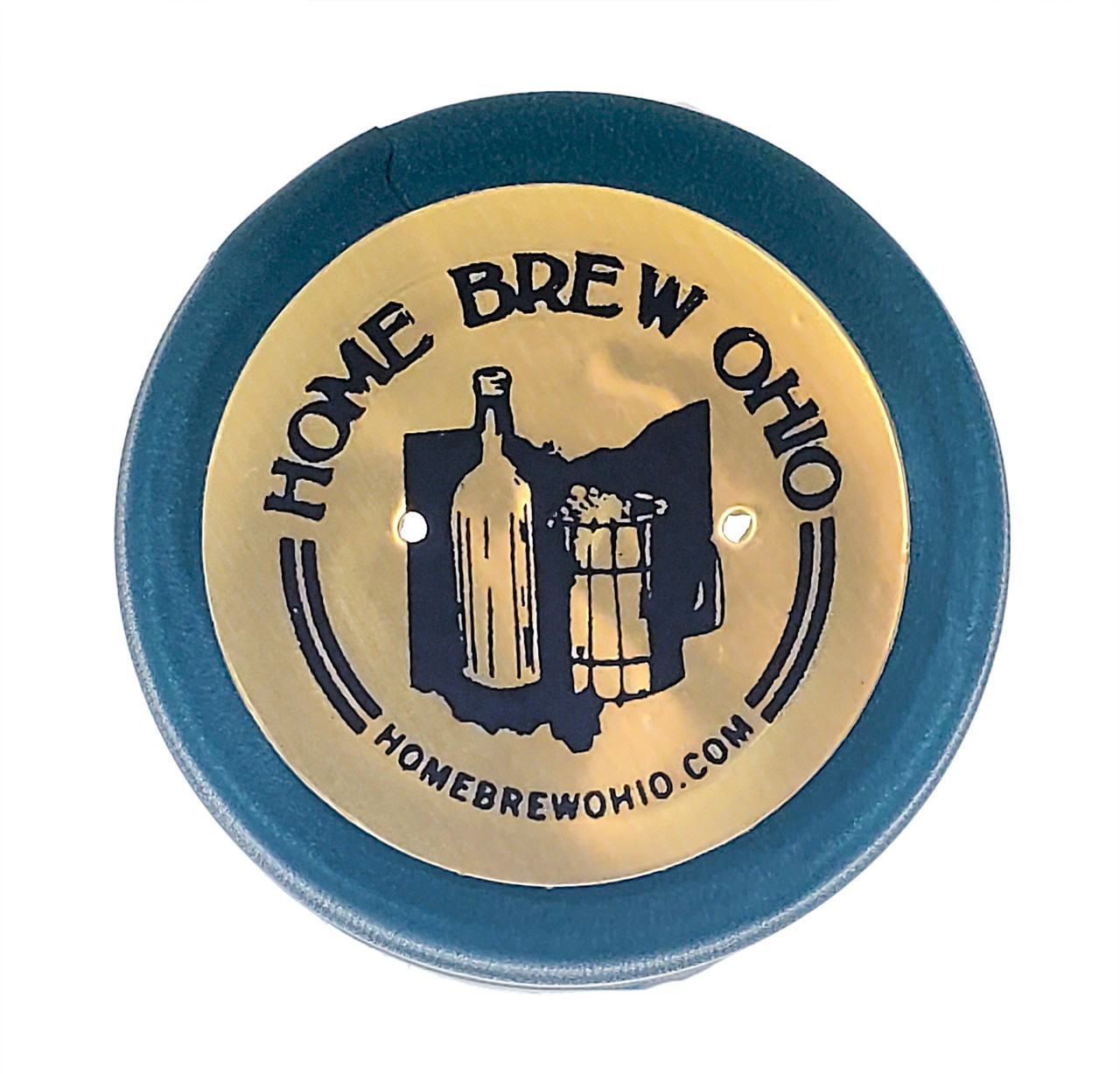 Home Brew Ohio Metallic Blue PVC w/Home Brew Ohio Logo Black on Gold